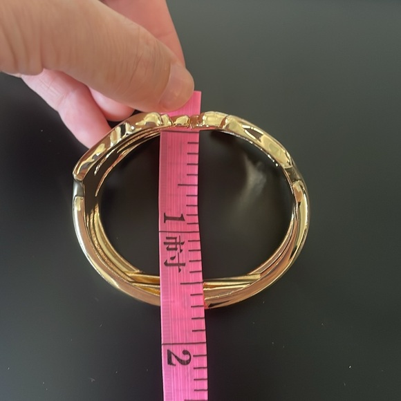 18K Gold Plated Cuff Bracelet- Women - Picture 6 of 7